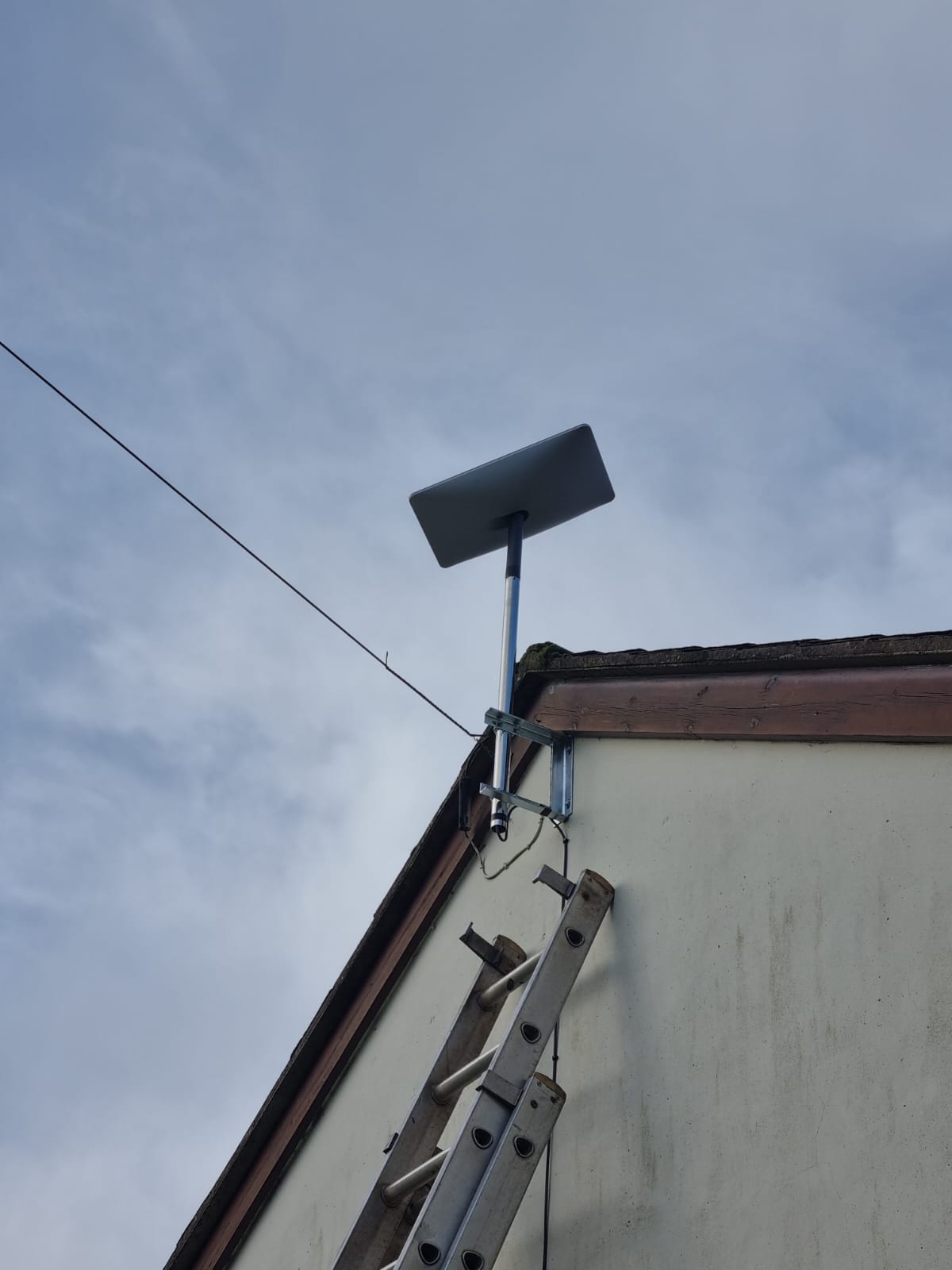 Starlink installation at Whitchurch, Shropshire